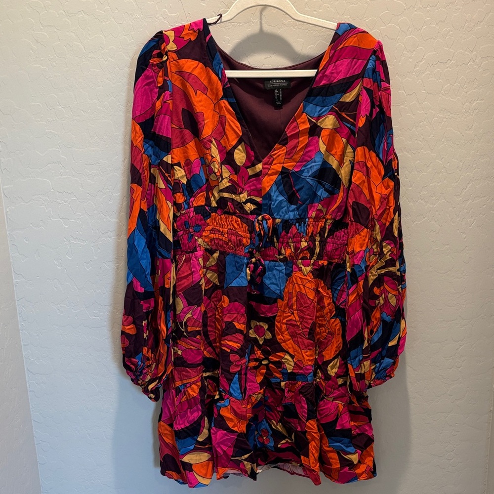 Adrianna Papell Multicolor Blouse with Vivid Patterns